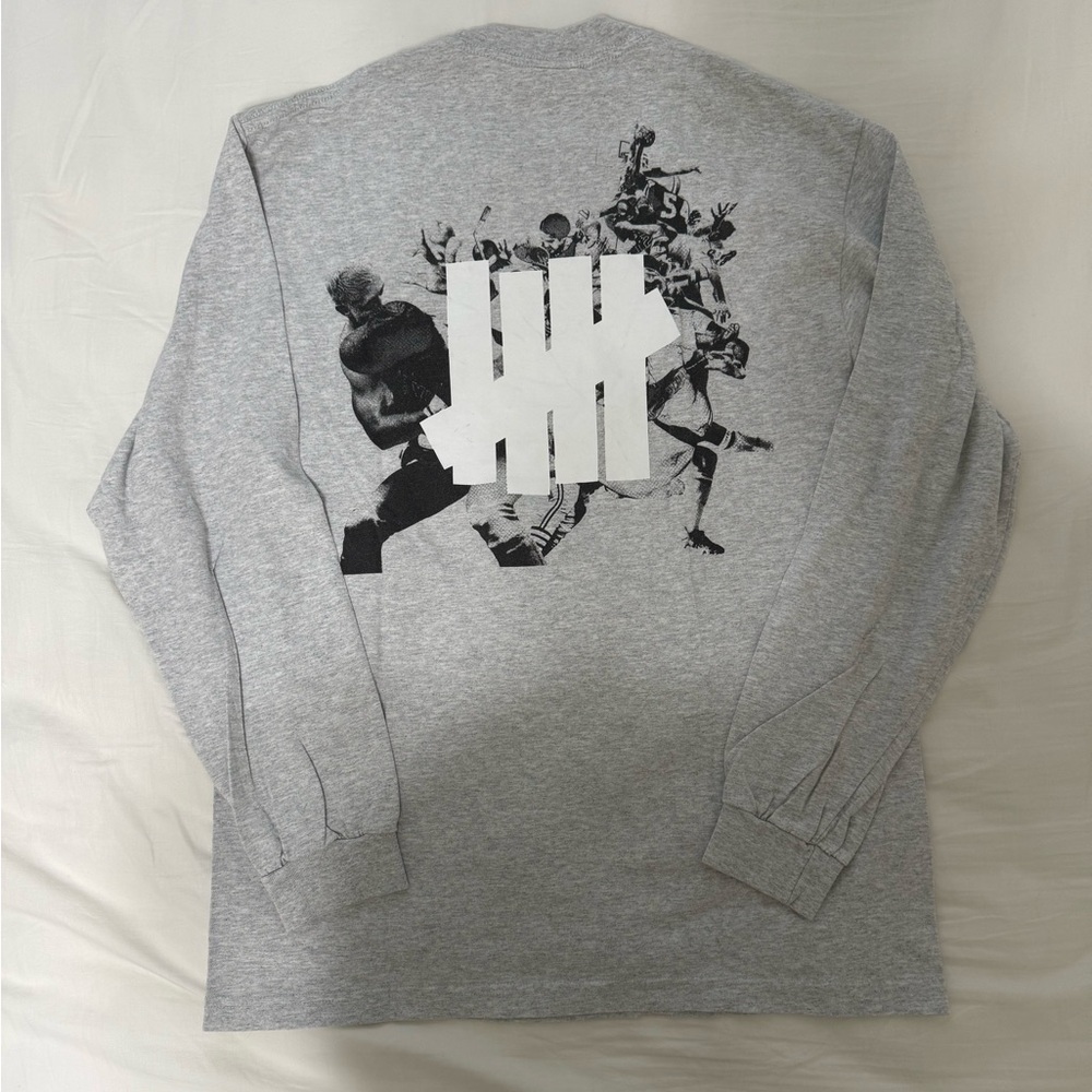 Undefeated Gray Long-Sleeve Shirt with White Logo